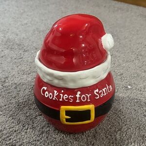 Festive Red Santa Hat Cookie Jar